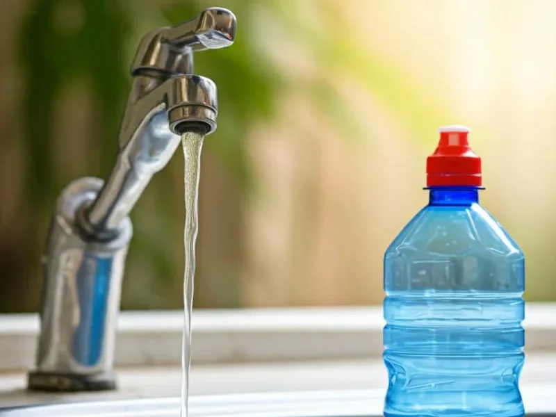 ¿Qué es mejor, beber agua del grifo o embotellada?